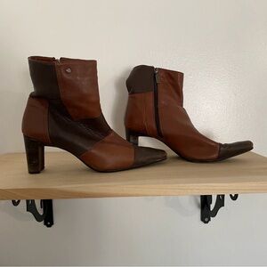 Blondo Two-Tone Heeled Boots